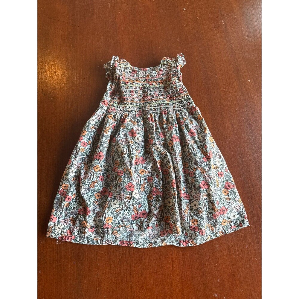 PENELOPE MACK FLORAL POPPY SMOCKED DRESS